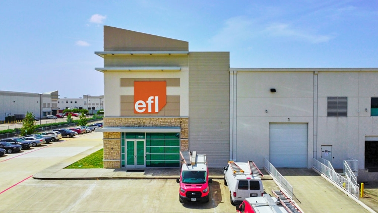 Front view of one of EFL Global's sites.