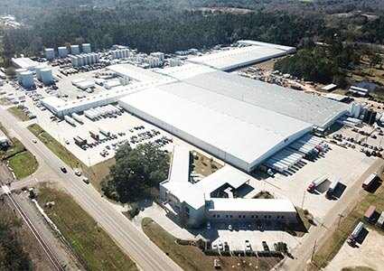 Arial image of Smitty's Supply warehouse