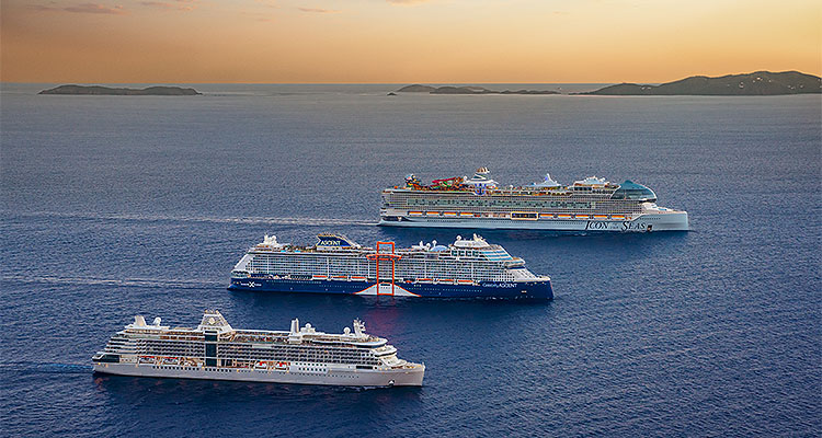 Royal Caribbean International, Celebrity Cruises and Silversea (Photo Credit: Royal Caribbean Group)