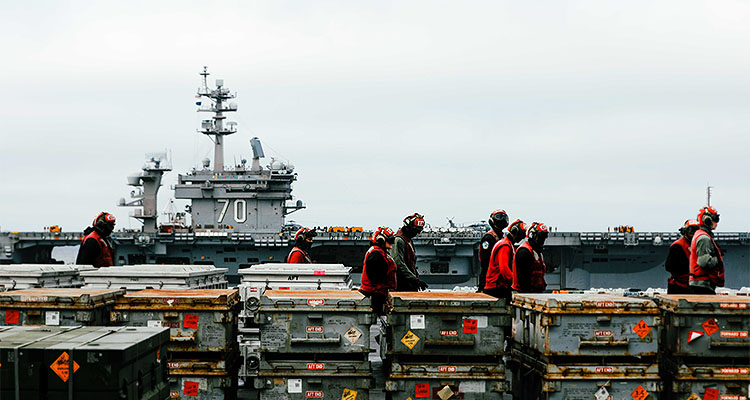 PACIFIC OCEAN (Oct. 11, 2024) The Nimitz-class aircraft carrier USS Carl Vinson (CVN 70) sails alongside the Nimitz-class aircraft carrier USS Theodore Roosevelt (CVN 71), Oct. 11, 2024. Theodore Roosevelt, flagship of Carrier Strike Group 9, is underway conducting routine operations in the U.S. 3rd Fleet area of operations. An integral part of U.S. Pacific Fleet, U.S. 3rd Fleet operates naval forces in the Indo-Pacific and provides the realistic, relevant training necessary to execute the U.S. Navy’s role across the full spectrum of military operations – from combat operations to humanitarian assistance and disaster relief. U.S. 3rd Fleet works together with our allies and partners to advance freedom of navigation, the rule of law, and other principles that underpin security for the Indo-Pacific region. (U.S. Navy photo by Mass Communication Specialist Seaman Pimpaka Kruthun)