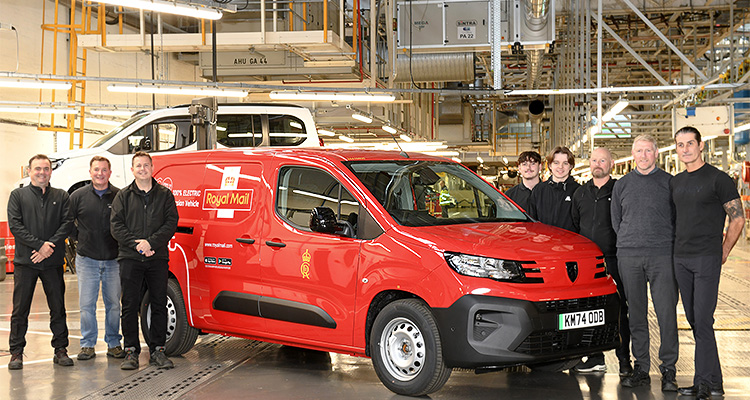 Peugeot electric Royal Mail van