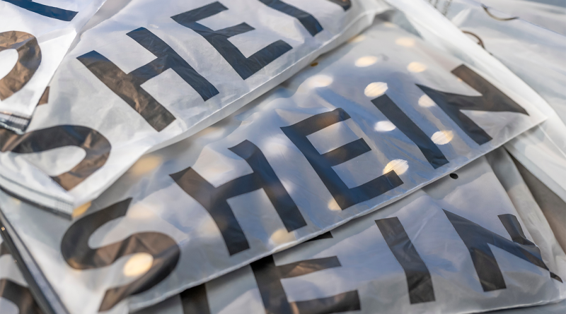 Shein parcels piled on top of each other to support Xinjiang cotton sourcing article