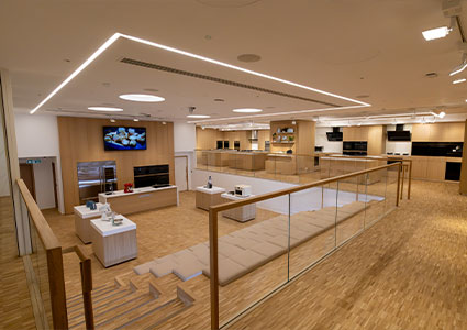 the interior of the Smeg London Flagship Store