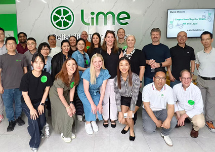a team of Lime corporate staff members