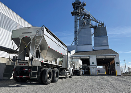 a Wilbur-Ellis fertilizer facility undergoing standard agricultural shipping operations