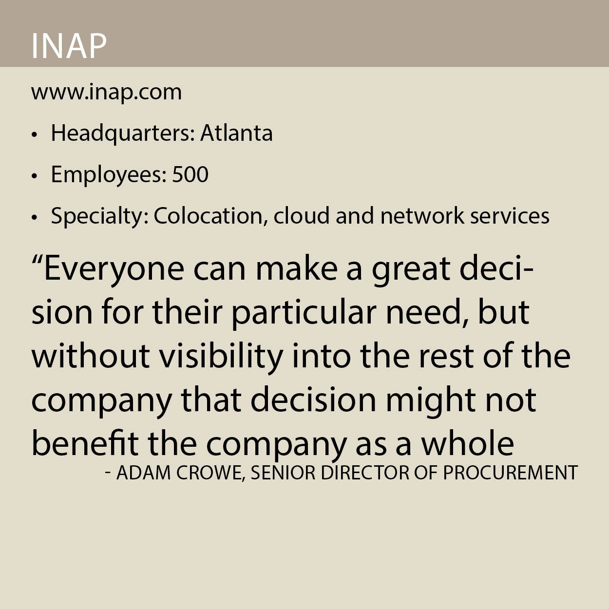 INAP fact box