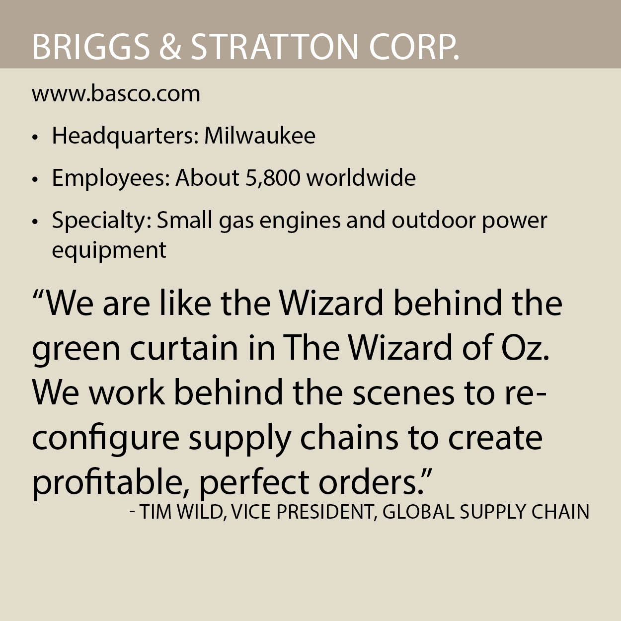 Briggs Stratton fact box