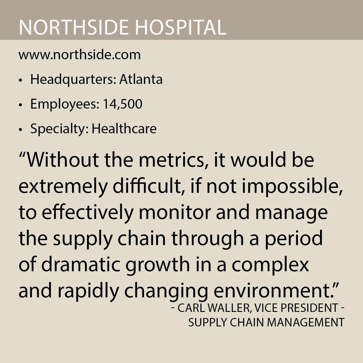 Northside Hospital fact box