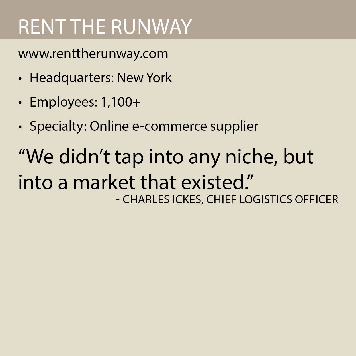 Rent the Runway fact box